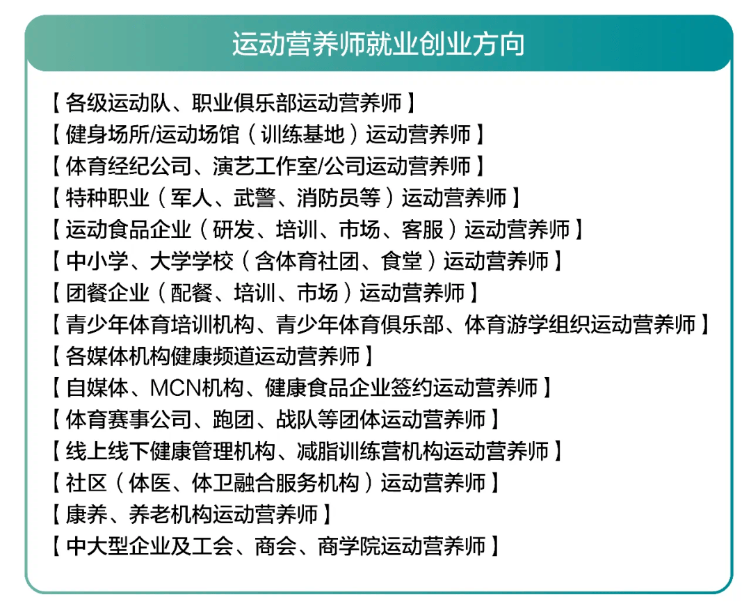 2026年1-4月【新国职】运动营养师三级（高级）职业培训开班计划！(图8)